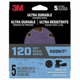 Disc5in5pk120 3m Company Sanding Discs 120-grit 5- Inch 5-pk. -disc5in5pk120