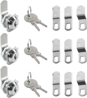 L-427 Agunion L425 L427 Disc Cam Lock With Keys Cabinet Locks Rv Camper Silver