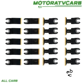 Mot4460692 All-carb 20pcs Oscillating Saw Blade Kit Multitool Cutting For Metal Wood