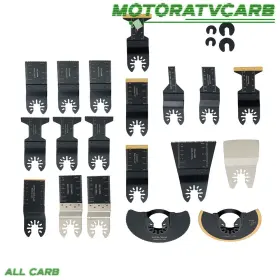 Mot4461010 All-carb 23 Pcs Steel Oscillating Tool Multi Heavy Duty For Metal And Nails