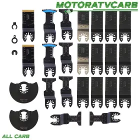 Mot4461328 All-carb 27 Pcs Multitool Oscillating Saw Blades Metal Cutting Kit