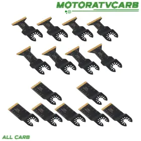 Mot4464296 All-carb 15 Pcs Titanium Oscillating Saw Blades Metal Cutting Multitool