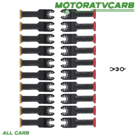 Mot4465886 All-carb 20 Pcs Professional Oscillating Tool Blades 2 Types For Wood Plastics
