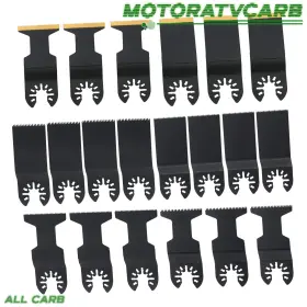 Mot4466840 All-carb 20 Pcs Oscillating Saw Blades Universal Wood Metal Multitool Kit