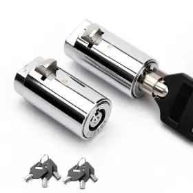 Al-js-2 Allwin 2 Pack Vending Machine Locks Keyed Alike With 6 Keys High Security Silver