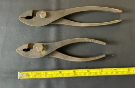 P60-30be Ampco P31-rf Vintage And Cu-usa Non Sparking Pliers Lot Of 2