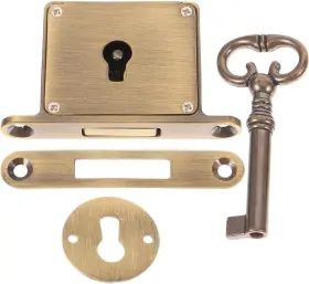 439t4cq3262g09rb7 Angoily 1set Retro Drawer Lock Brass Cabinet 6.00x3.50x0.90cm As Shown