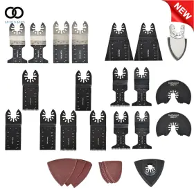 Apo233880 Autoooparts Oscillating Tool Accessories Kit 40pcs Universal Metal Wood Multitool Saw Blades