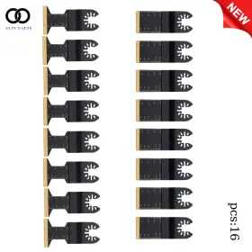 Apo336624 Autoooparts 16pack Oscillating Tool Blades Titanium Saw Multitool