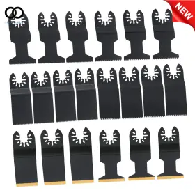 Apo336648 Autoooparts 20 Pcs Universal Oscillating Tool Blades 6type High-carbon Steel Multitool Blade