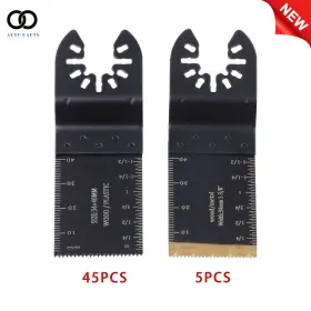 Apo336744 Autoooparts 50pack Quick Release Metal Multitool Blades Titanium Oscillating Saw