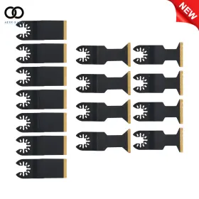 Apo336928 Autoooparts 15 Titanium Oscillating Saw Blades Metal Cutting Universal Multitool New