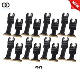 Apo336944 Autoooparts 2 Types 16 Pack Metal Cutting Blades Steel Oscillating Tool Carbon Black