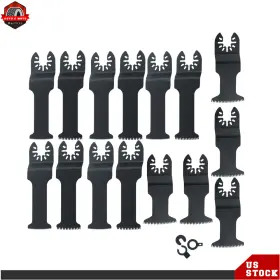 Ber631155 Berliii 15pcs Japanese Tooth Bi-metal Extra Long Oscillating Tool Blade Multitool Blades