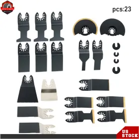 Ber631275 Berliii Professional Ocillating Tool Blades 23 Pack Heavy Duty Titanium Carbon Steel