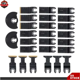 Ber631290 Berliii For Wood Plastics Metal 26pack Oscillating Saw Blades Multitool