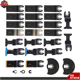 Ber631320 Berliii 27 Pcs Metal Cutting Saw Blades Multitool Oscillating Kit For Wood