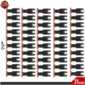 Ber631440 Berliii 50pcs Oscillating Saw Blade High Carbon Steel 44mm Arc Edge Sharp Wear Resistant