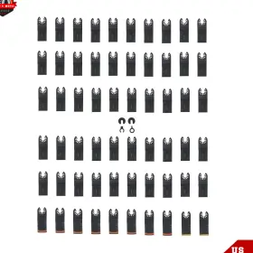 Ber631650 Berliii Professional Universal Titanium Multitool Blades Quick Release Multi Tool 64pcs
