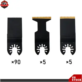 Ber631725 Berliii 100pack Professional Oscillating Saw Blades Universal Titanium Multitool