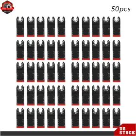 Ber632160 Berliii 50 Pack 34mm Bi-metal Oscillating Saw Blades Multi Tool Kits For Wood