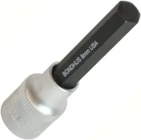 3mm-43256 Bondhus 43256 - 3.0mm Prohold Hex Bit 2 Inch With 3/8 Dr Socket 1ea