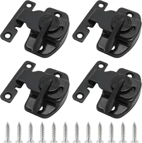 Qy220830-301 Brand Biaungdo 4 Pieces Metal Dining Table Locks Training Black