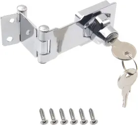 K0065 Brand Kibbeh Door Lock Hasp Latchs Collapsible Solid 304 Stainless 1 Pack Individual Key
