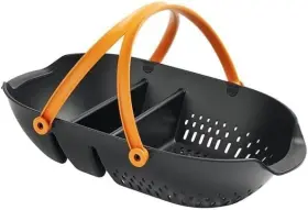 Branded 719961493300 Fiskars Garden Harvest Basket Colander And Enclosed Sides Ergonomic-black
