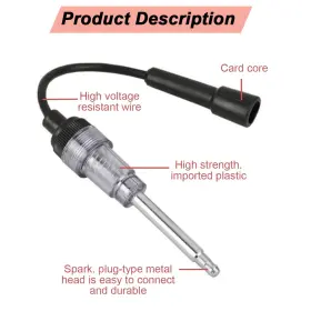 Branded 750110188142 Inline Spark Plug Tester Tool Ignition Diagnostic Light For Engine And Motor