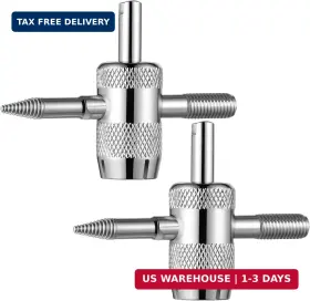 Bruislard 5365ioyl3713 2 Pcs 4-way Valve Core Tool 4-in-1 Tire Stem Tyre Valves Removal