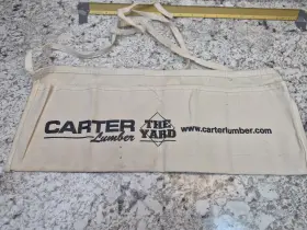 539-1109 Carter Lumber The Yard Canvas Waist Apron Tool Pouch Organizer 18 Inch X 9 Utility
