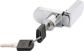Crl 785577062360 Chrome No-drill Showcase Lock - Keyed Alike