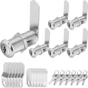 Cck-022 Cylinnda Cabinet Locks With Keys 1-1/2 Inch Long Cam Keyed 6 Pack