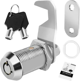 Tbl-320 Cylinnda Tool Box Lock Rv Storage 1-1/8 Inch Cam 1 Pack Chrome