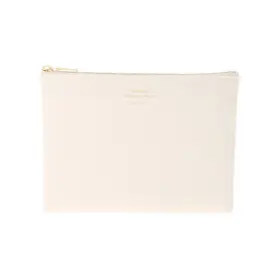 500694100 Delfonics Quitterie Pouch 6.7 Inch X 5.1 White Medium