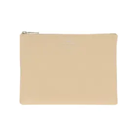 500694161 Delfonics Quitterie Pouch 6.7 Inch X 5.1 Beige Medium