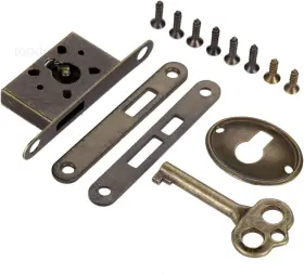 X0.28 Dophee 070280019894 1set Antique Bronze Full Mortise 2.24 Inch X0.79
