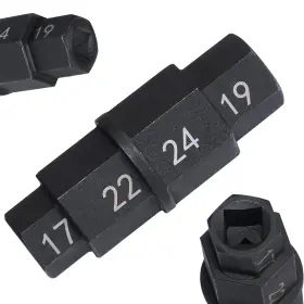 Ht-n1021-motott Dptool Hex Axle Tool For Motorcycle Front Wheel 3/8 Inch 17mm 19mm