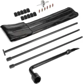 Dr.roc 764880730944 Spare Tire Tool Kit With Jack Handle And Wheel Lug Wrench Comp