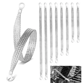 Draupnir 07003-plus-silver 8pcs Ground Straps 10/13/15/20 Inch Grounding Strap Professional Vehicle Eng