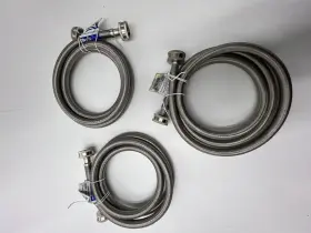 531037 Durapro Qty 3 3/4 Inch X 60 Braided Stainless Steel Hose