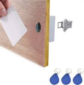 Et916 Etekjoy Rfid Electronic Cabinet Lock Hidden Diy For Wooden Gray