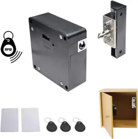 Et924 Etekjoy Rfid Electronic Cabinet Lock Hidden Diy For Gold Silver Black