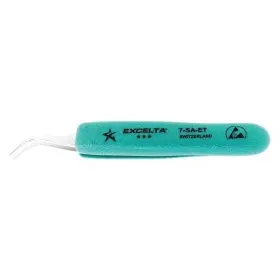 7-sa-et Excelta Tweezers Ss Curved 5 Inch L 662847003110 Stainless