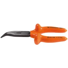 195.20avse Facom 7-15/32 Inch X 2-17/32 1000v Insulated Bent Nose Plier