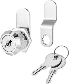 671538 Fdclixuvol 1 Pgbuubqi Pack Cabinet Locks 5/8 Inch Keyed Alike Cam Lock Safe Desk Drawers Silver
