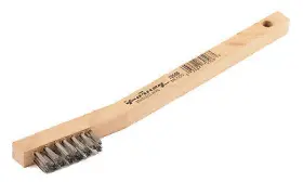 70506 Forney 12 Pack Stainless Steel Scratch Brush With 7.75- Inch Wood Handle