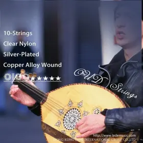 Garvee 955669435523 Nylon Silver Plated Copper Alloy Winding Clear Oud Strings