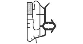 Wr14x27235cm Ge Fresh Food Door Gasket